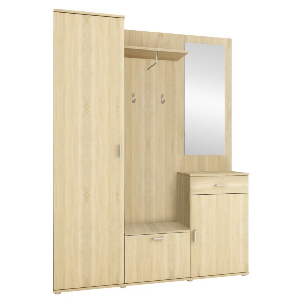 Ansamblu hol, stejar sonoma, AMALIA