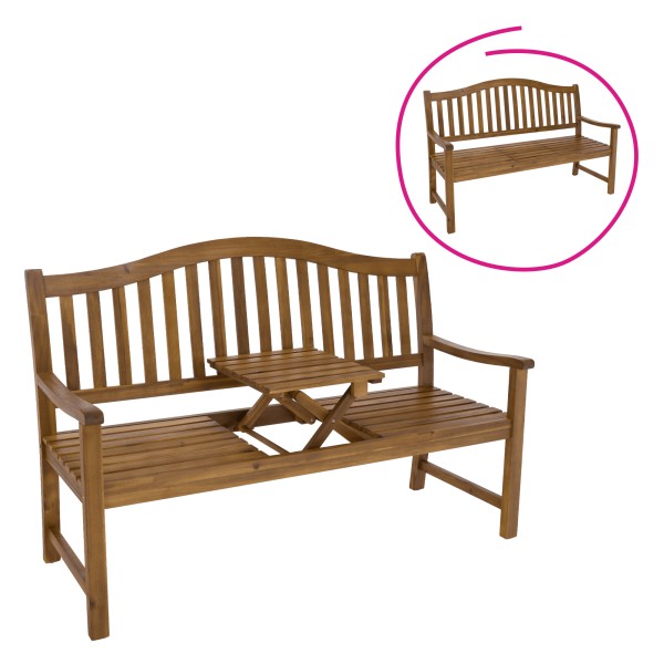 Bancă de grădină cu măsuţă, lemn de salcâm, TAIMA