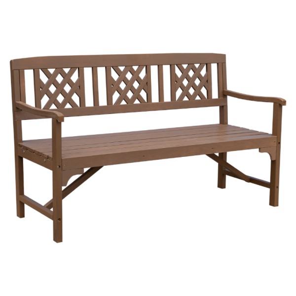 Bancă de grădină din lemn, maro, ENELA