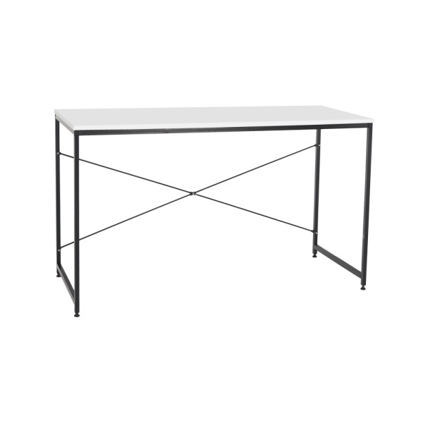 Birou, alb/negru, 120x60 cm, MELLORA