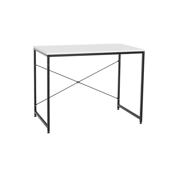 Birou, alb/negru, 90x60 cm, MELLORA