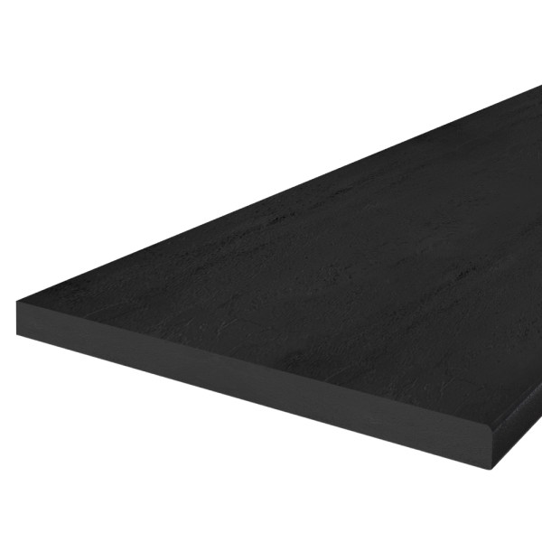 Blat de lucru, grosime 3,8 cm, negru vulcan