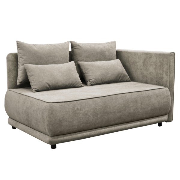 Canapea extensibilă, bej gri Taupe, pe dreapta, LIAMI