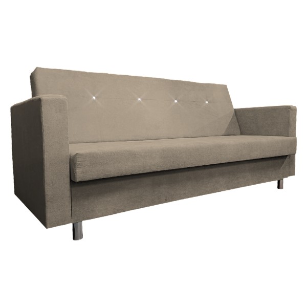 Canapea extensibilă, gri-bej Taupe, LILANA