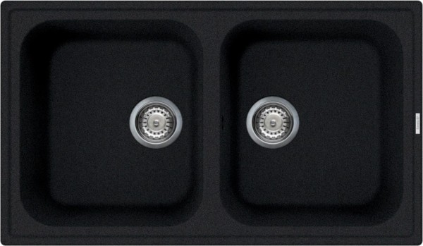 Chiuveta dublă, negru, SMEG - LZ862A2