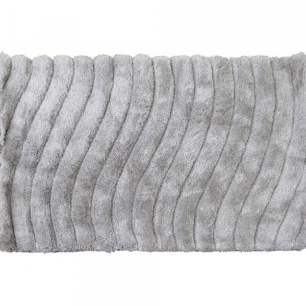 Covor 170x240 cm, alb/ gri, SELMA