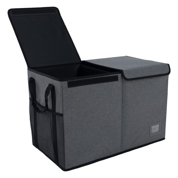 Cutie de depozitare pliabilă, gri/negru, DETER