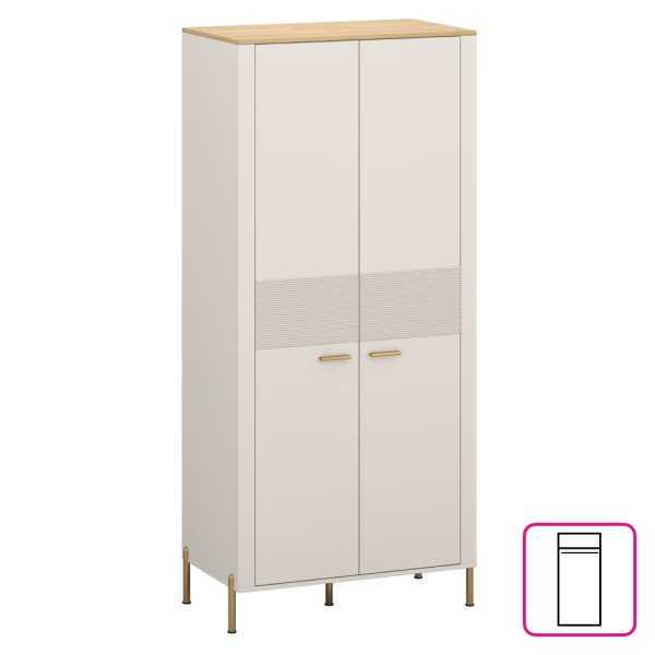 Dulap, caşmir/stejar de piatră, RUNOL 2D