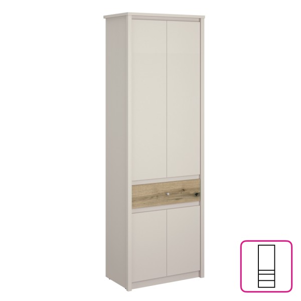 Dulap, caşmir/stejar evoke, KAROS 4D1S/70