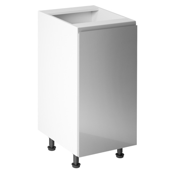 Dulap inferior, alb/ gri extra lucios, bucătăria AURORA