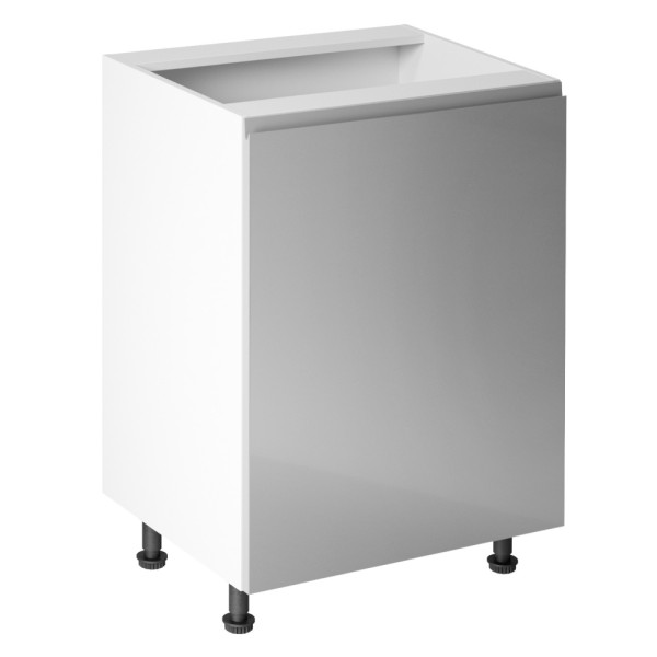 Dulap inferior, alb/ gri extra lucios, bucătăria AURORA