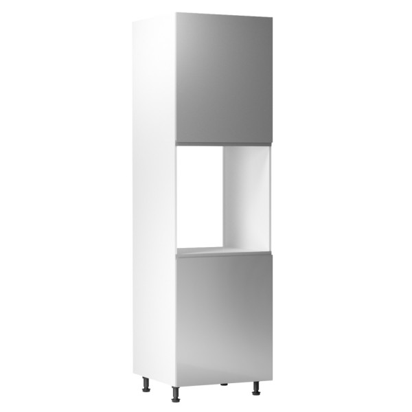 Dulap pentru alimente, alb/ gri extra lucios, bucătăria AURORA