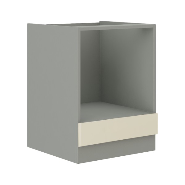 Dulap pentru cuptor încorporabil, crem extra lucios, set PRADO 1