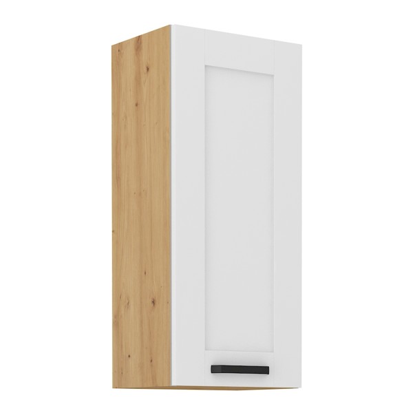 Dulap superior, alb/stejar artisan, LULA 40 G-90 1F