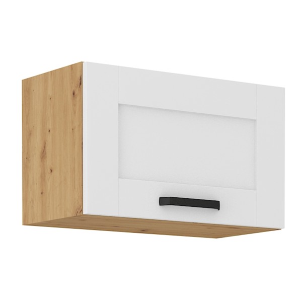Dulap superior, alb/stejar artisan, LULA 60 GU-36 1F