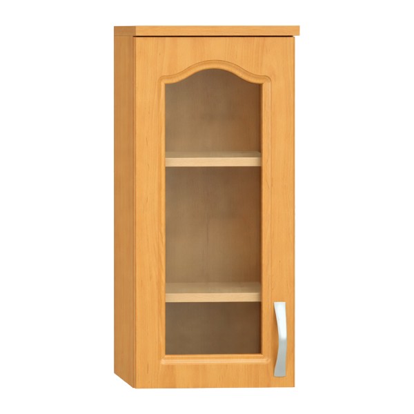 Dulap superior cu sticlă, arin, stânga, set LORA 10