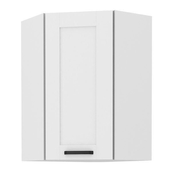 Dulap superior, de colţ, alb, LULA 58x58 GN-90 1F
