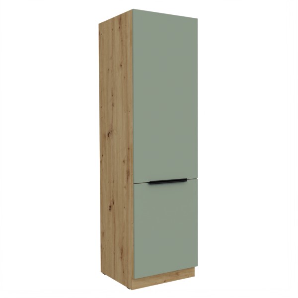 Dulăpior înalt, aquamarine/stejar artisan, ARSANY 60 DK-210 2F