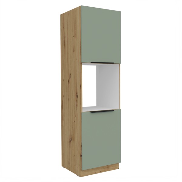 Dulăpior înalt pentru cuptor încorporabil, aquamarine/stejar artisan, ARSANY 60 DP-210 2F