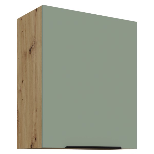 Dulăpior superior, aquamarine/stejar artisan, ARSANY 60 G-72 1F