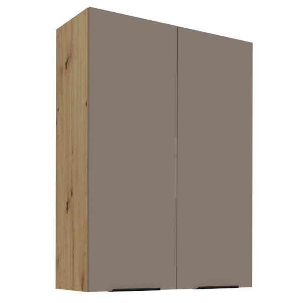 Dulăpior superior, sandgrau/stejar artisan, FRISBO 80 G-108 2F