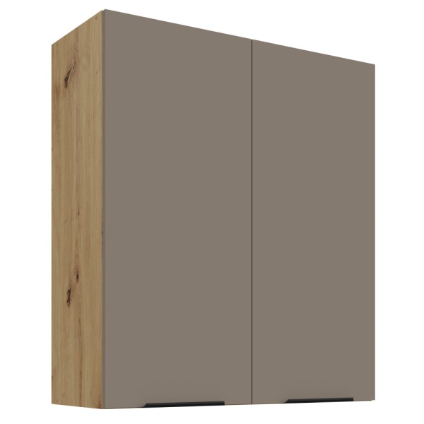 Dulăpior superior, sandgrau/stejar artisan, FRISBO 80 G-90 2F