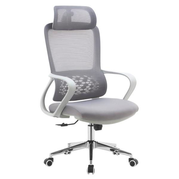 Fotoliu de birou, gri, FOSTER TYP 1