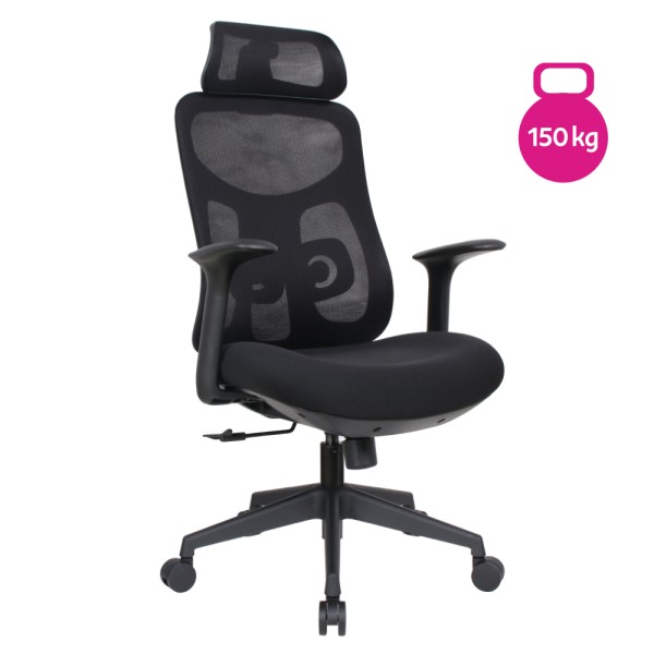 Fotoliu de birou, negru, SULIVAN