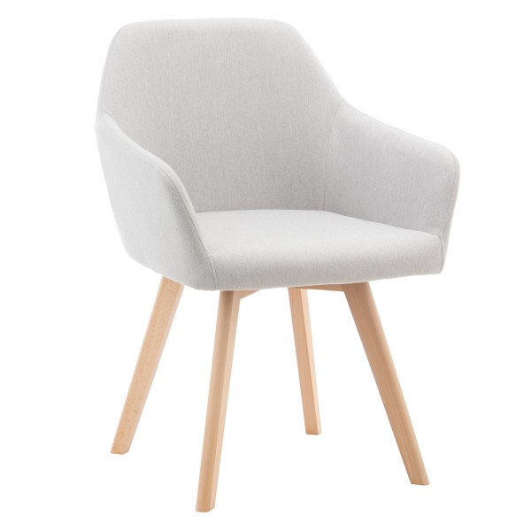 Fotoliu de design, gri deschis/fag, CLORIN 2 NEW