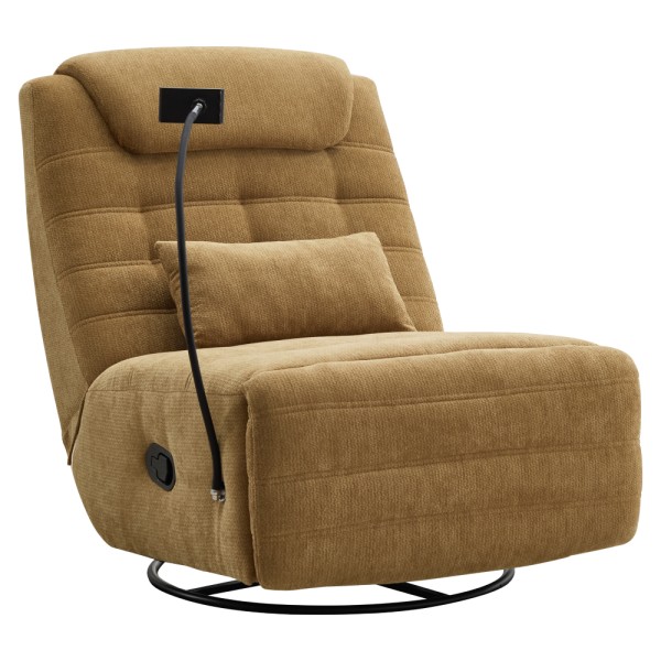 Fotoliu de lux pivotant, balansoar, muştar, UMRBO