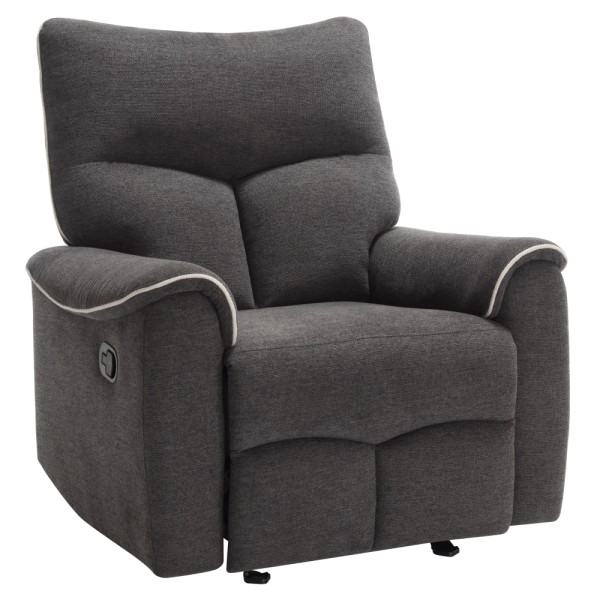 Fotoliu relaxant, gri închis/gri deschis, NADER