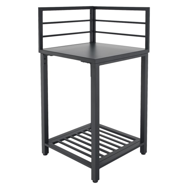 Insulă de bucătărie de grădină de colţ, metal, gri, TANITA TYP 1