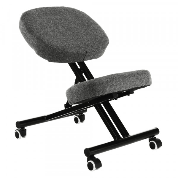 Kneeling chair, gri/ negru, KILIAN
