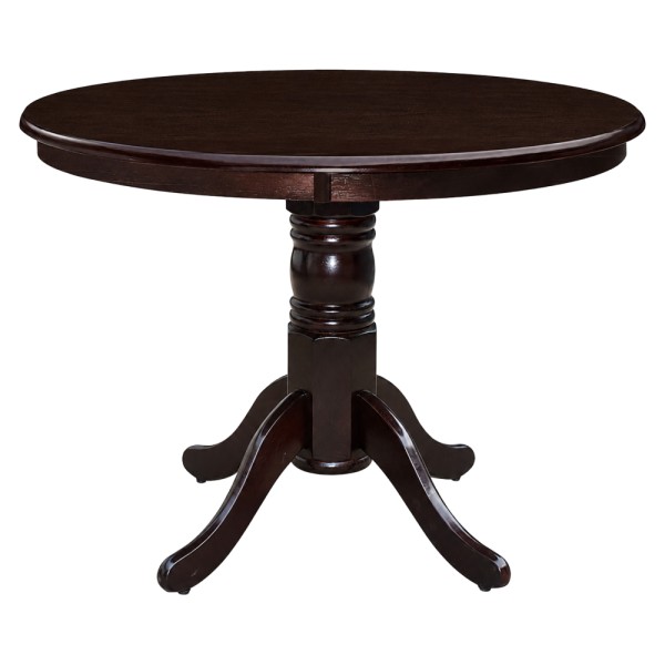 Masă de sufragerie, rotundă, castanie, diametru 106 cm, TABLOS NEW