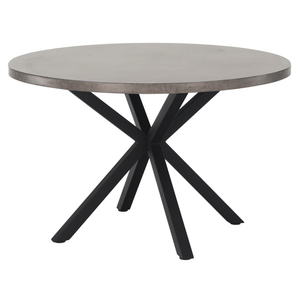 Masă rotundă, gri carbon/ negru, MEDOR
