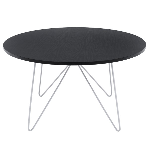 Măsuţă cafea, stejar negru/ alb, MIHA