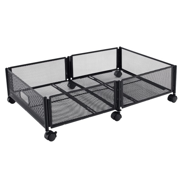 Organizator sub pat cu roţi, negru, TOMKO TYP 1