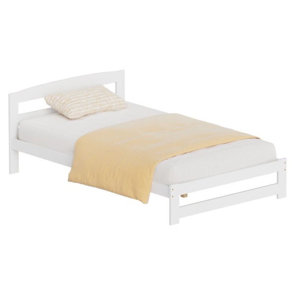 Pat cu somieră, alb, 120x200, AZRA