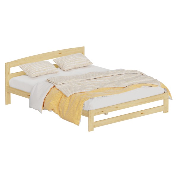 Pat cu somieră, natural, 160x200, AZRA