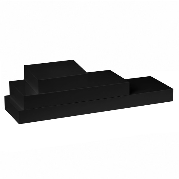 Poliţă, negru lucios, 30x25 cm, GANA FY 11044-5