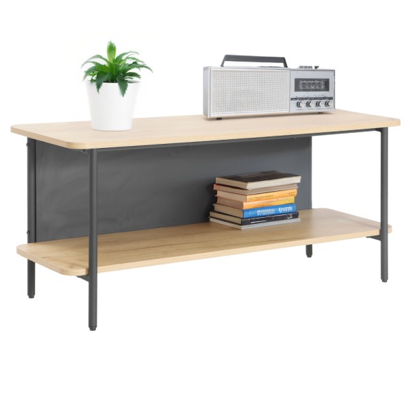 Raft, stejar/negru, SEFLOS