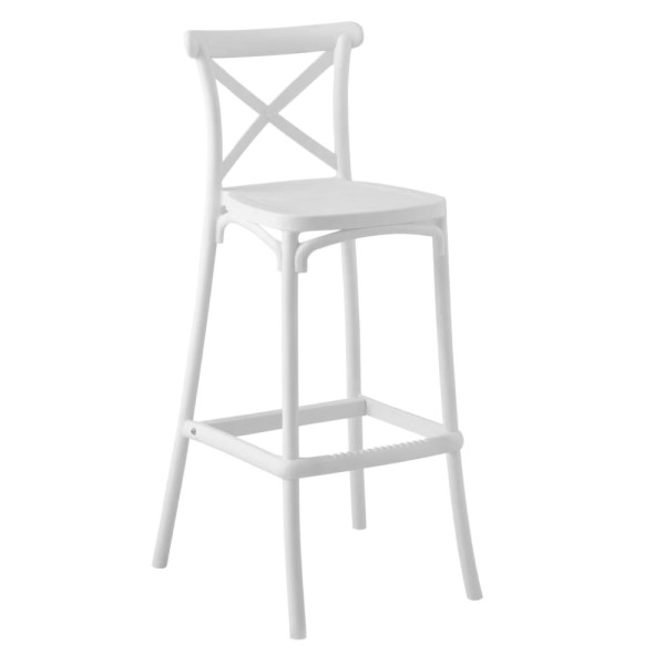 Scaun de bar, alb, SAVITA TYP 2