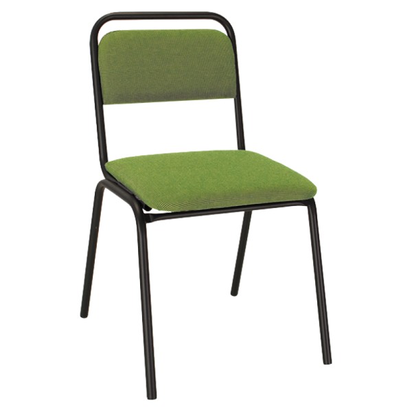 Scaun de şedinţă, stivuibil, verde, VISITOR