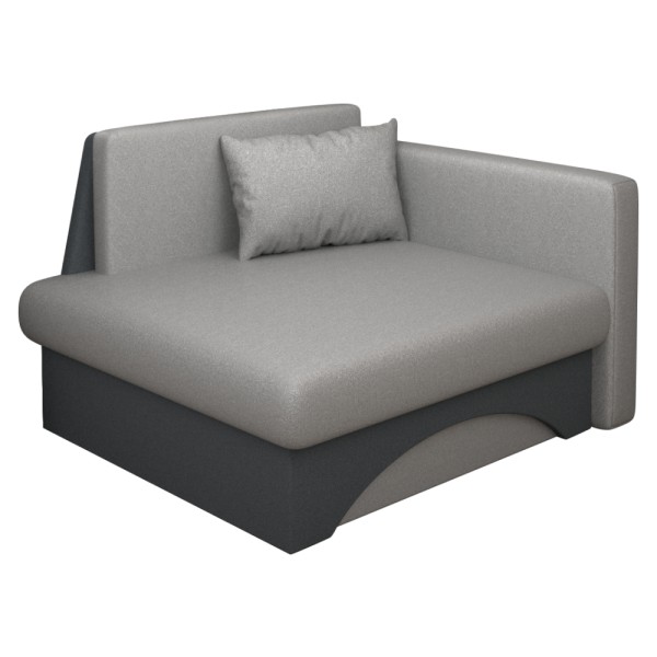 Scaun extensibil, gri/gri închis, pe dreapta, KUBOŠ NEW