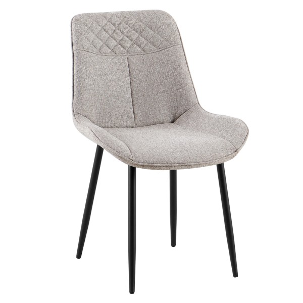 Scaun pentru sufragerie, bej/negru, ALIA