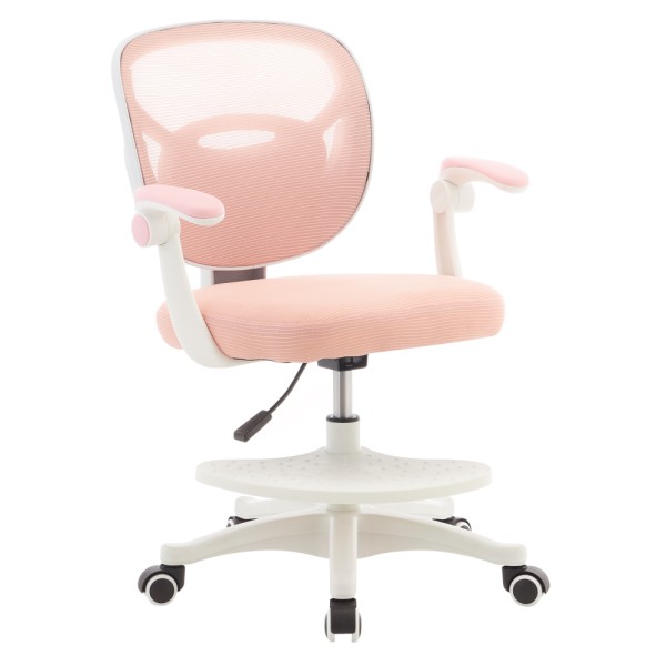 Scaun pivotant, roz/alb, TREXA