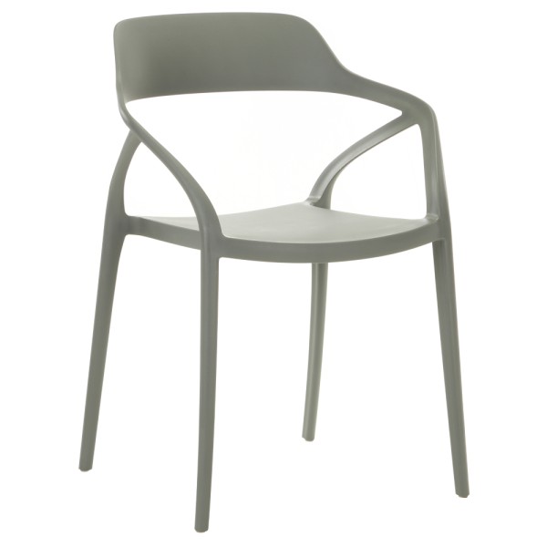 Scaun stivuibil, gri, ALFIO