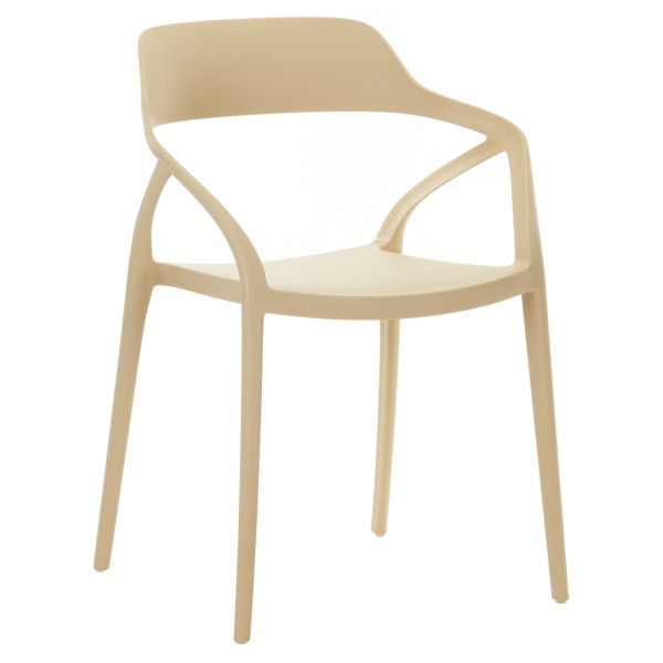 Scaun stivuibil, gri-maroniu Taupe, ALFIO