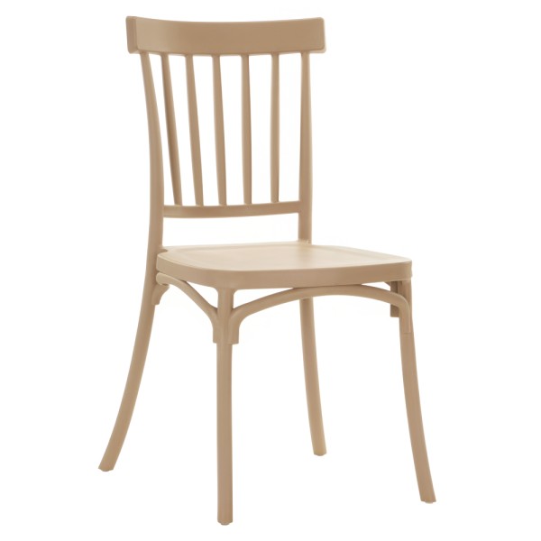 Scaun stivuibil, maro deschis, SAZEN NEW