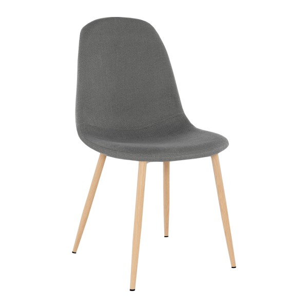 Scaun, textil gri închis/ fag, LEGA